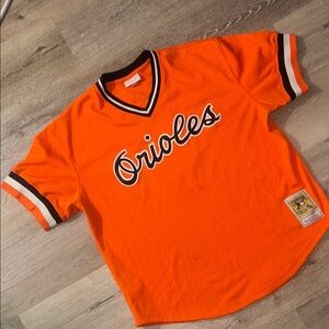 Mitchell & Ness Orange Jersey with Black Trim